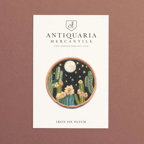 Embroidered Patch | Antiquaria | Night Cactus