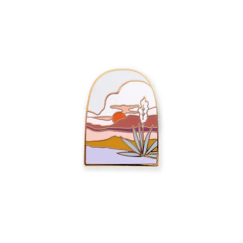 Enamel Pin | Antiquaria | Agave Sunset Cactus Pin