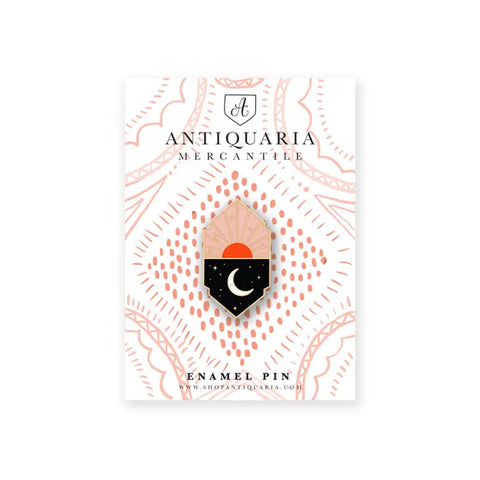 Enamel Pin | Antiquaria | The Sun and the Moon